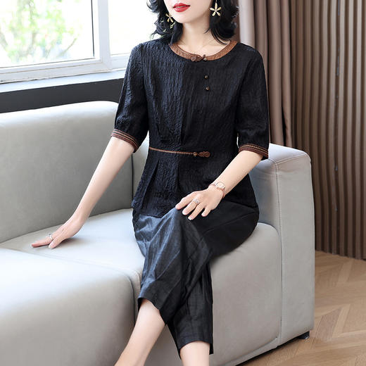 WY9544贵夫人妈妈套装女新款品牌喜婆婆婚宴礼服中老年 商品图3