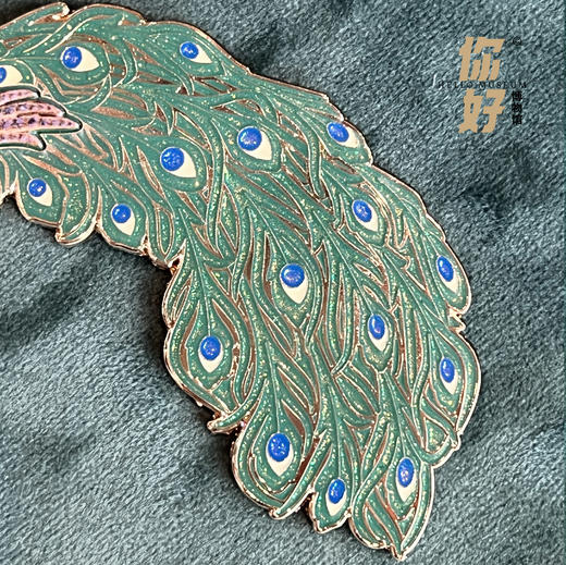 珠宝展-孔雀羽饰金属冰箱贴
 商品图2