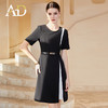 AD时尚大气连衣裙女轻熟风黑色圆领西装裙减龄通勤职业装a字裙 商品缩略图2