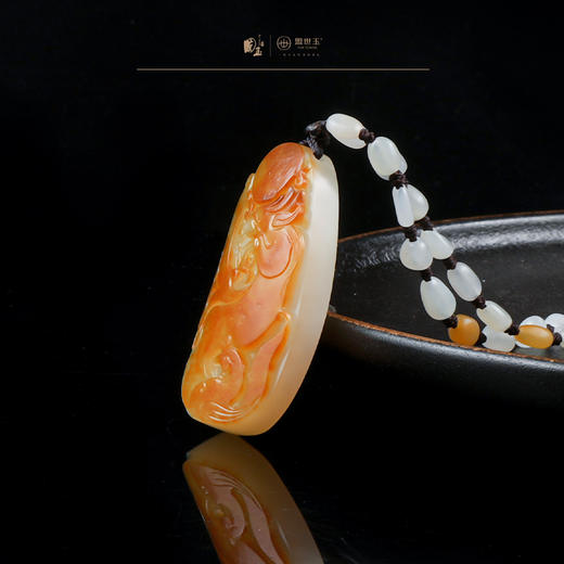 新疆国玉盟世玉和田玉白玉挂件（龙凤呈祥）【带证书·顺丰物流】 商品图2