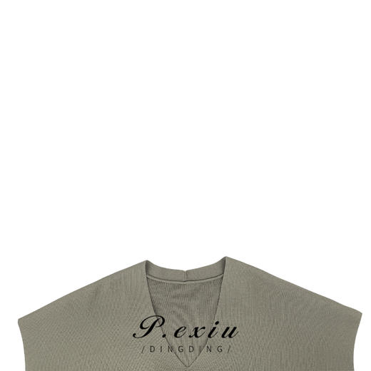 03-4潘依绣丁丁宠粉潘依绣丁丁宠粉新款韩版时尚休闲百搭显瘦简约针织V领背心ZZ0227 商品图2