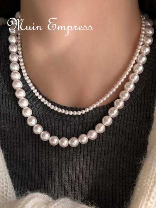 优选丨澳白色正圆贝珠项链组合 多种规格可选 商品图7