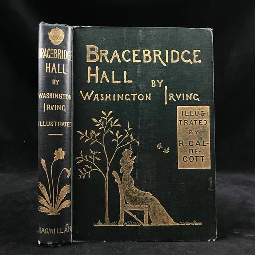 1877年 华盛顿·欧文《布雷斯布里奇田庄》 百余幅插图 漆布精装32开 商品图0