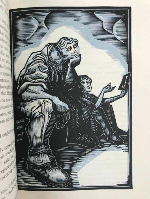 含藏书票限量版！狄更斯《远大前程》 配多幅木版画插图 豪华皮装18开 商品图6