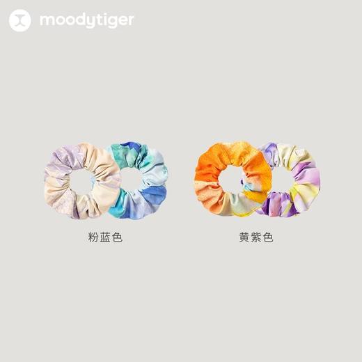 【24年夏新品】moodytiger儿童发饰24夏新款时尚炫彩印花女童运动发圈42534401 商品图4