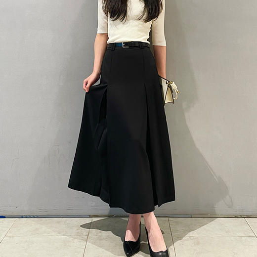 【百搭经典款】ESBACK复古半身裙高腰有垂感宽松A字挺阔版型 商品图4