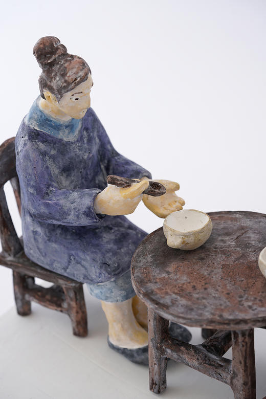 石原稔久34雕塑｜晨粥 商品图2