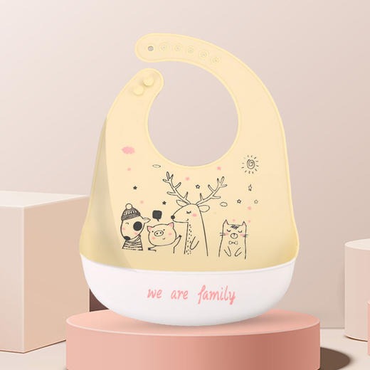 【一擦即净不脏衣！】喷油硅胶围兜婴儿饭兜防水食品级吃饭围嘴免洗儿童超薄口水 兜防脏 商品图10