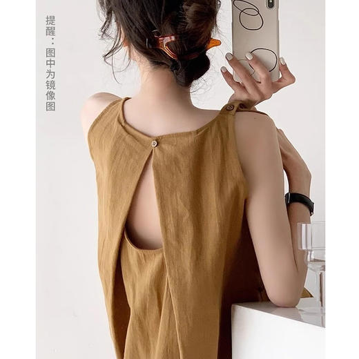 裁缝学苑AQ93亚麻捏褶无袖连衣裙纸样背心裙女装2022新款裙子打版 商品图1