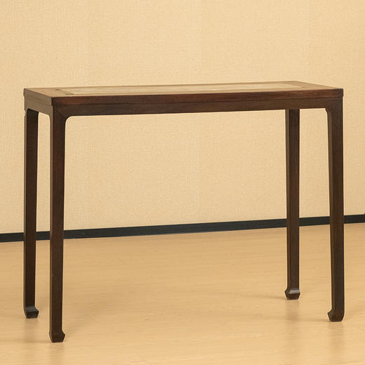 清中期 红木镶云石四面平条桌 商品图4