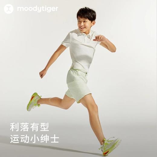 【24年夏新品】moodytiger24年夏新运动休闲夏季男童polo衫T恤42114102 商品图3