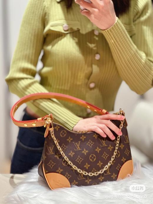 驴家老花牛角包链条饺子包单肩腋下包 商品图8