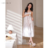 可人儿夏季凉感冰丝睡衣女小性感吊带睡裙少女中长款家居服连衣裙 商品缩略图0