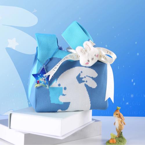 生日派对礼物-蓝色帆布袋 商品图0