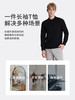 callisto黑色聚酯纤维混纺长袖T恤 STTSL102C 商品缩略图4