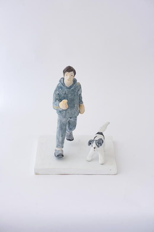 石原稔久33雕塑｜遛狗 商品图0