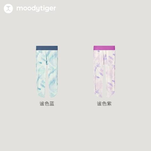 【24年夏新品】moodytiger24年夏新女童瑜伽夏季弹力扎染印花七分紧身瑜伽裤42211411 商品图4