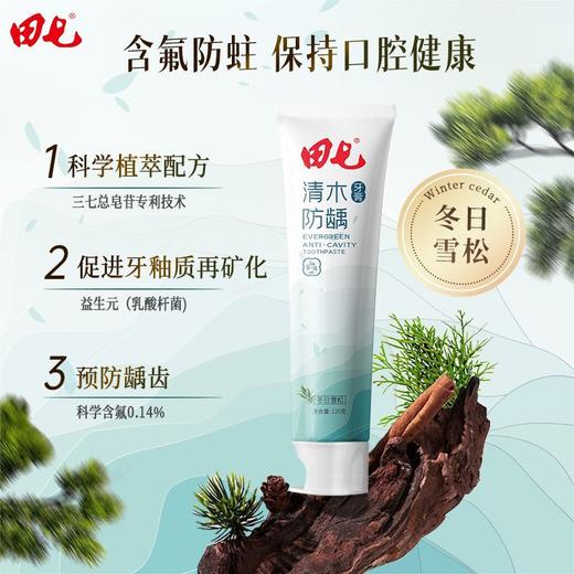 田七牙膏清木皓齿沁爽牙膏清新口气清洁口腔益生元清火防龋正品 商品图9