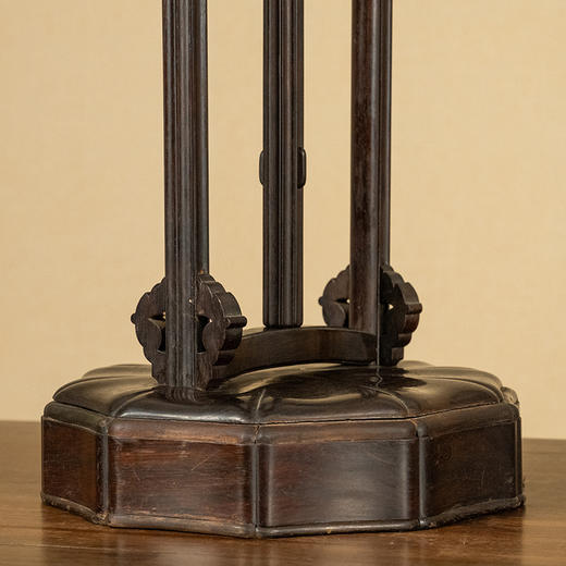 清 紫檀升降式灯台 商品图3