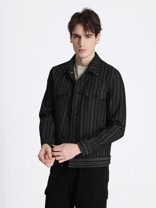 callisto黑色纯棉夹克 STFEJ099Y 商品图1