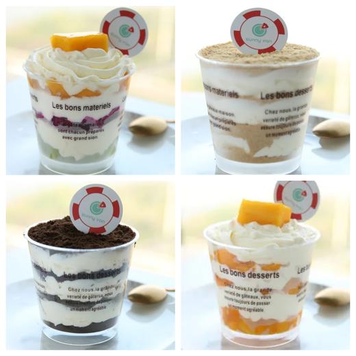 奶油蛋糕杯   木糠、芒果、奥利奥、水果彩虹四种口味任选（满150送货~） 商品图0