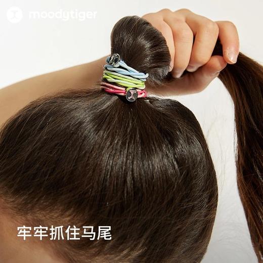 【24年夏新品】moodytiger儿童发带组合装女童新款撞色学生弹力皮筋发绳头饰42534402 商品图3