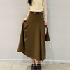 【百搭经典款】ESBACK复古半身裙高腰有垂感宽松A字挺阔版型 商品缩略图5