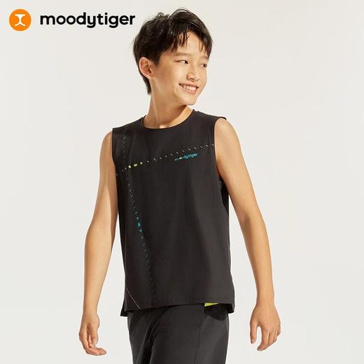 【24年夏新品】moodytiger24年夏新男童Orbit网球背心运动透气无袖运动背心42111102 商品图0