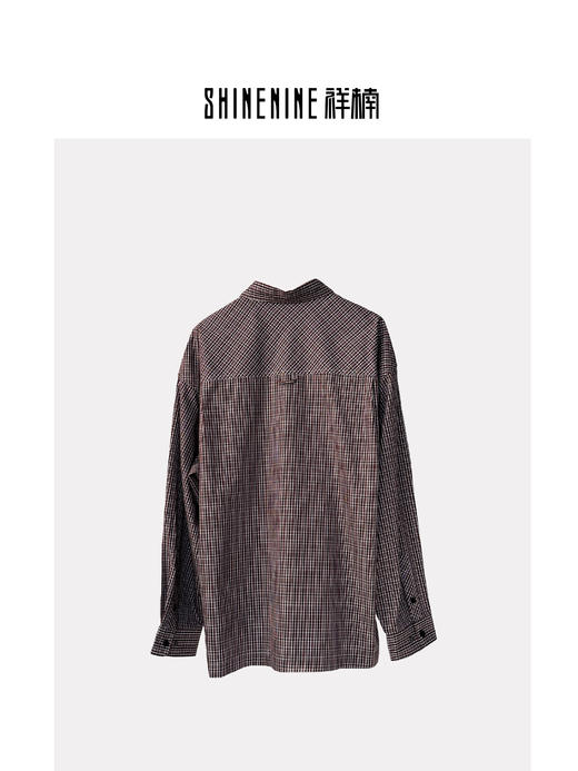 41932148格纹休闲长袖衬衫 商品图1