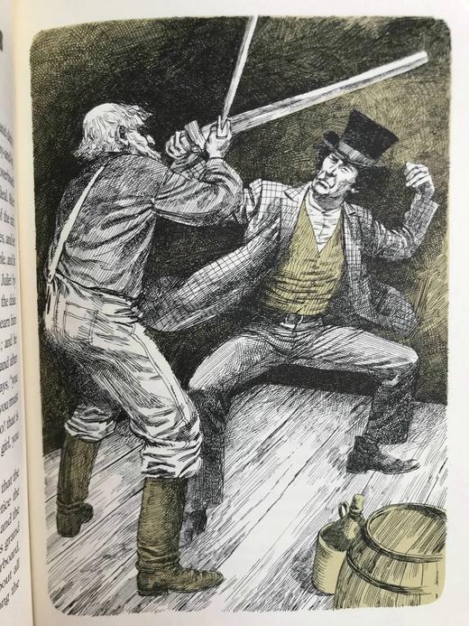 含藏书票限量版！马克·吐温《哈克贝利芬恩历险记》 11幅精美插图 豪华皮装大32开 商品图13