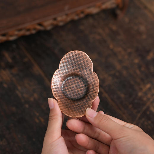 茶家吉橙杯托复古杯垫铁环茶日式杯托茶道配件隔热垫 商品图5