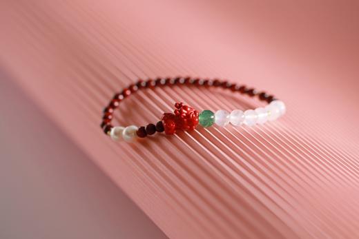 XYZT0528°月光|小叶紫檀水晶手链手串 商品图5