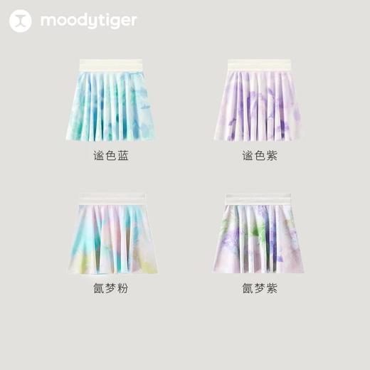 【大J专属】moodytiger女童半身裙24夏季新款印花学生防走光仙女运动短裙42211808 商品图4