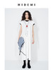 HIDEMI 极简圆领龟背感廓形落肩袖针织t连衣裙休闲感长裙 商品缩略图1