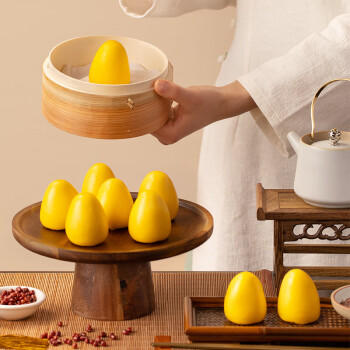 西贝莜面村红豆玉米窝窝头260g 8个 儿童早餐半成品豆沙红豆包杂粮面点包点 商品图2