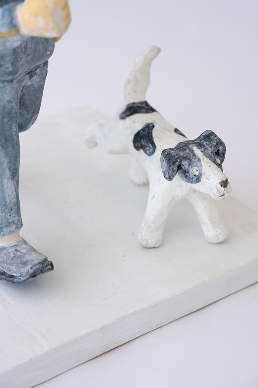 石原稔久33雕塑｜遛狗 商品图3