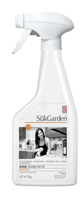 蔬果园阳光橘子油污净单瓶装500g-2137