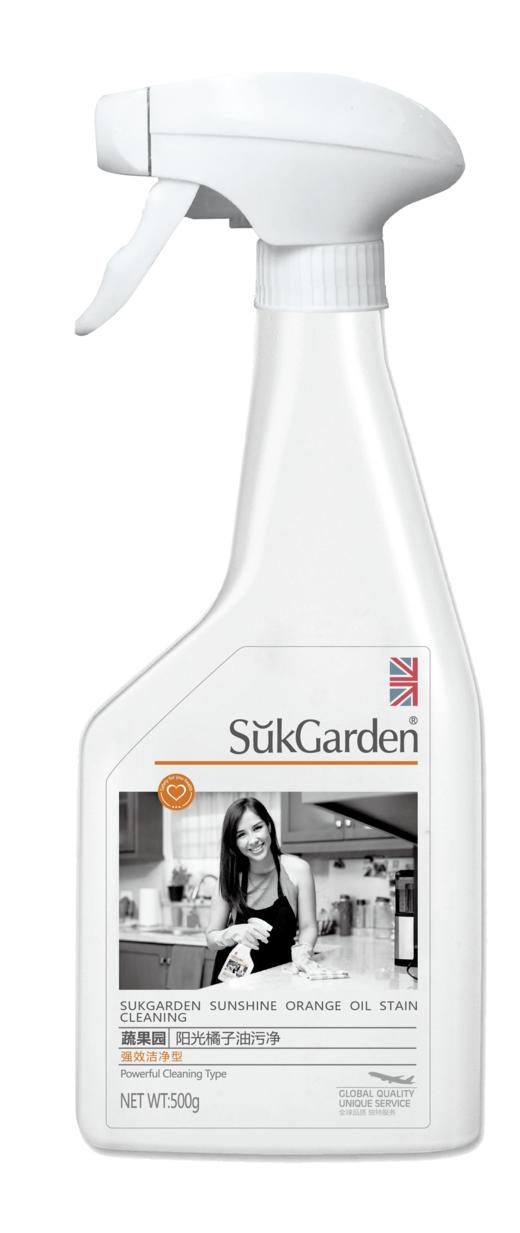 蔬果园阳光橘子油污净单瓶装500g-2137 商品图0