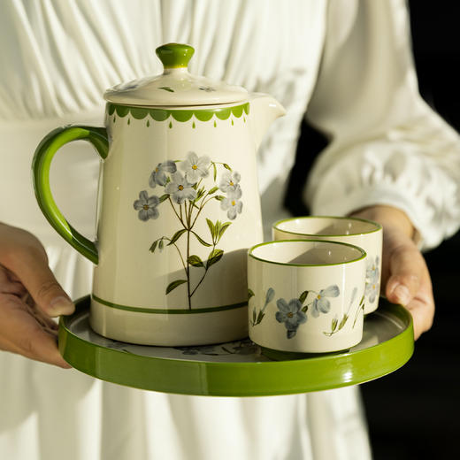 摩登主妇小苍兰茶壶陶瓷下午茶具套装2024新款泡茶壶茶杯生日礼物 商品图1