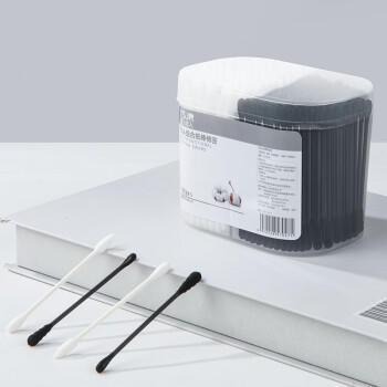 遇上佳人 双头棉签黑色耳勺头+螺旋掏耳朵白色尖头+圆头棉签300支/600头 商品图7