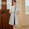 AD高级设计感西装连衣裙女黑白接拼西服裙大学生面试教师工作服 商品缩略图1