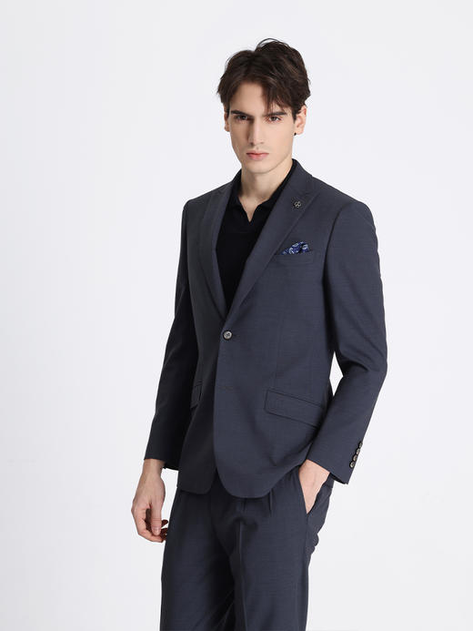 callisto深灰绵羊毛混纺西服 STBWJ050C 商品图1