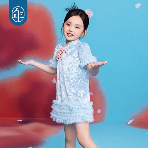 【海派甜心】年衣女童旗袍裙2024夏季新款新中式国风甜美连衣裙G 商品图2