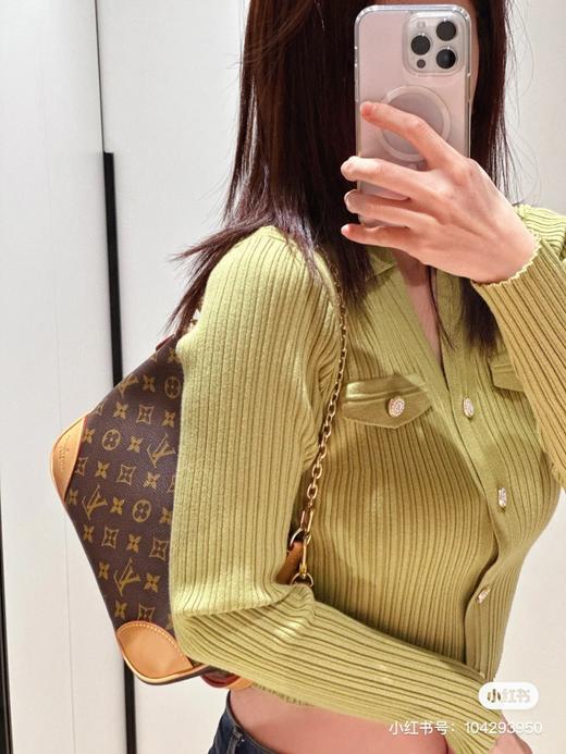 驴家老花牛角包链条饺子包单肩腋下包 商品图10