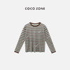 COCO ZONE"颜值配色“时尚撞色圆领条纹针织衫简约长袖套头上衣CC1B1030 商品缩略图0