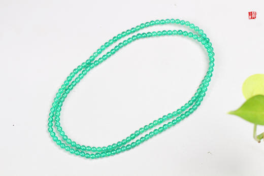 【云锦】绿玉髓珠串，珠径：4.3mm 商品图3