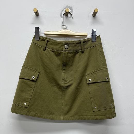 1-2&GD双侧口袋休闲A字短裙40301（绿） 夏季 402152032105 商品图0