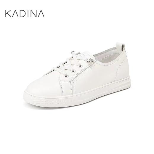【卡迪娜】24新品舒适休闲小白鞋KC243302分享 商品图0