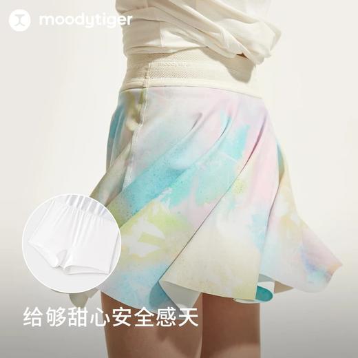 【大J专属】moodytiger女童半身裙24夏季新款印花学生防走光仙女运动短裙42211808 商品图2