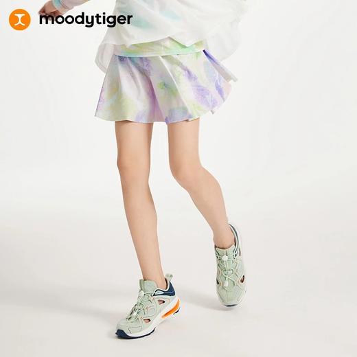 【大J专属】moodytiger女童半身裙24夏季新款印花学生防走光仙女运动短裙42211808 商品图0